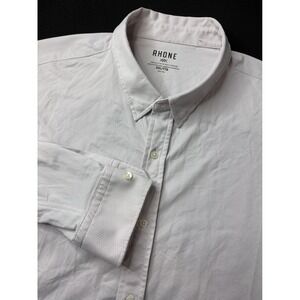 RHONE Mens Button Up Shirt XXL Geometric Print Long Sleeve‎ Performance